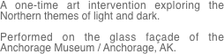 A one-time art intervention exploring