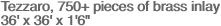 Tezzaro, 750+ pieces of brass